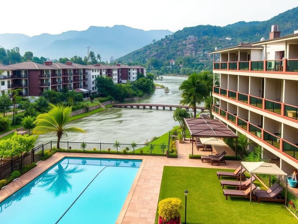 Best Hotels in Rishikesh - Luxury, Budget, and Boutique Stays 5 Aloha on the Ganges resort with river views