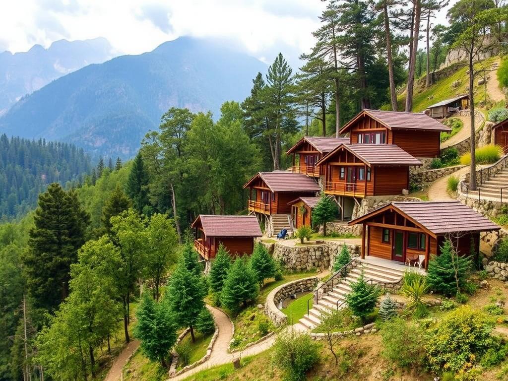 Best Hotels in Rishikesh - Luxury, Budget, and Boutique Stays 13 Atali Ganga eco-resort cottages and surroundings