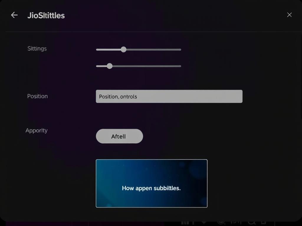 Subtitle customization options in JioSphere Regional Theatre Mode