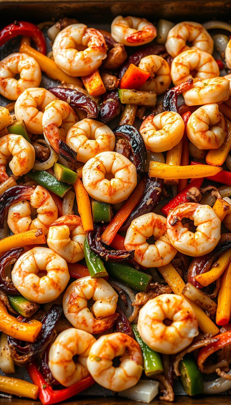 shrimp fajitas