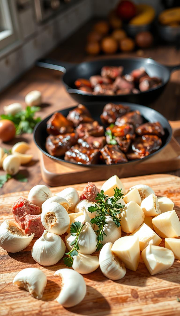 garlic steak bites ingredients