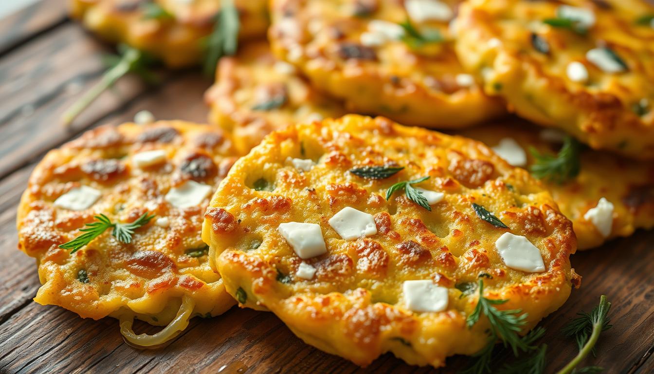goat cheese zucchini fritters