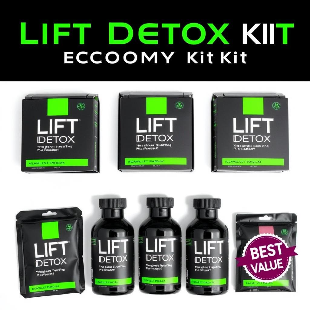 Kit Econômico Lift Detox Black - 5 frascos