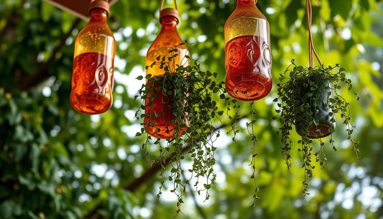 Eco-Friendly Recycled Plastic Bottle Hanging Planters 4 Recycled Plastic Bottle Hanging Planters