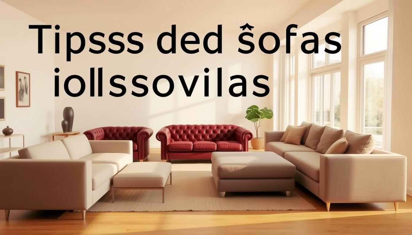 tipos de sofás
