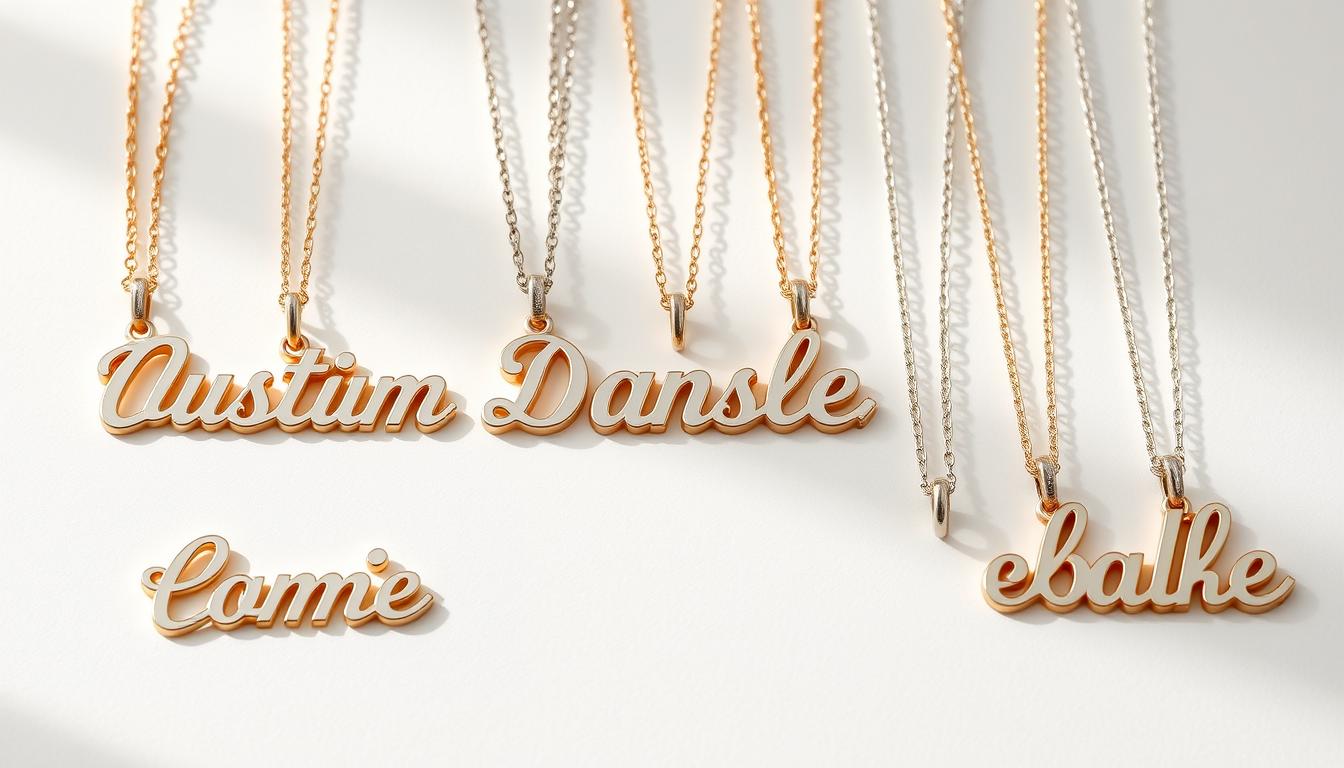 custom name necklace styles