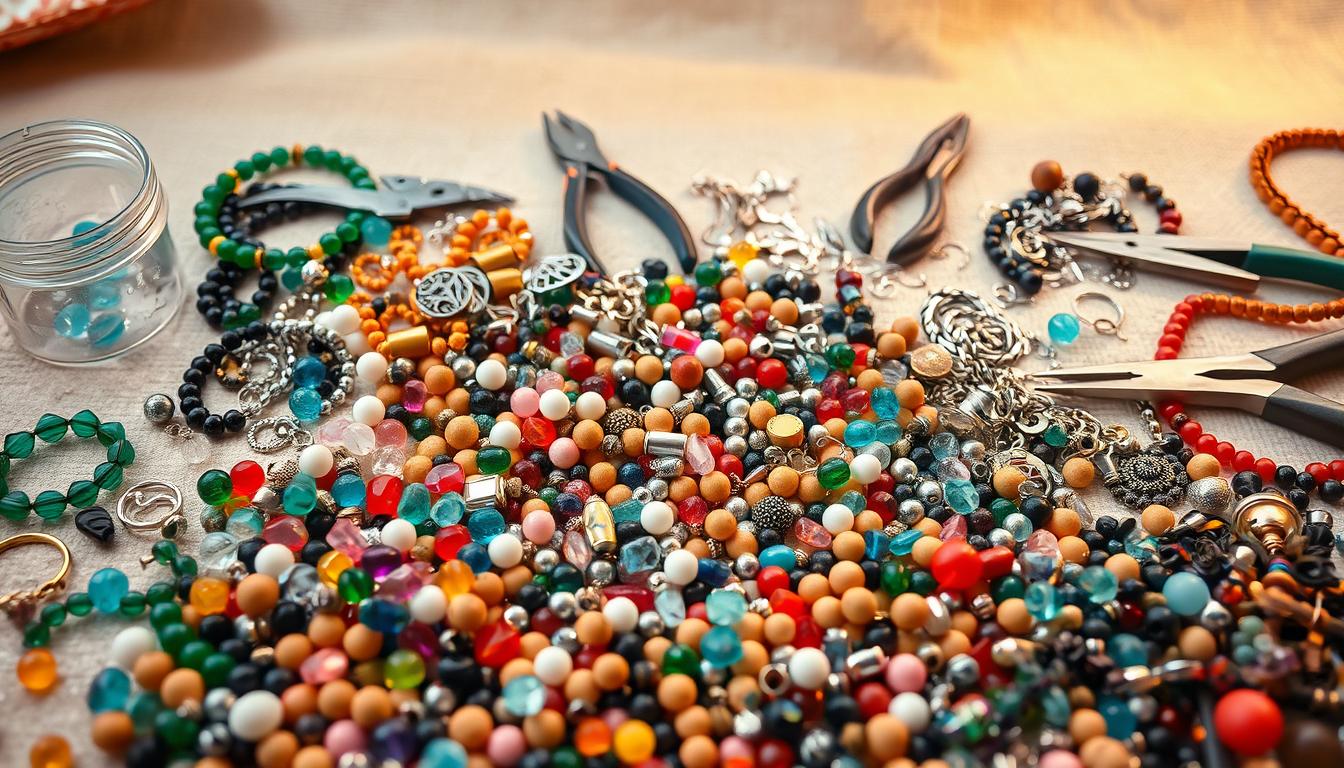 DIY beaded jewelry materials