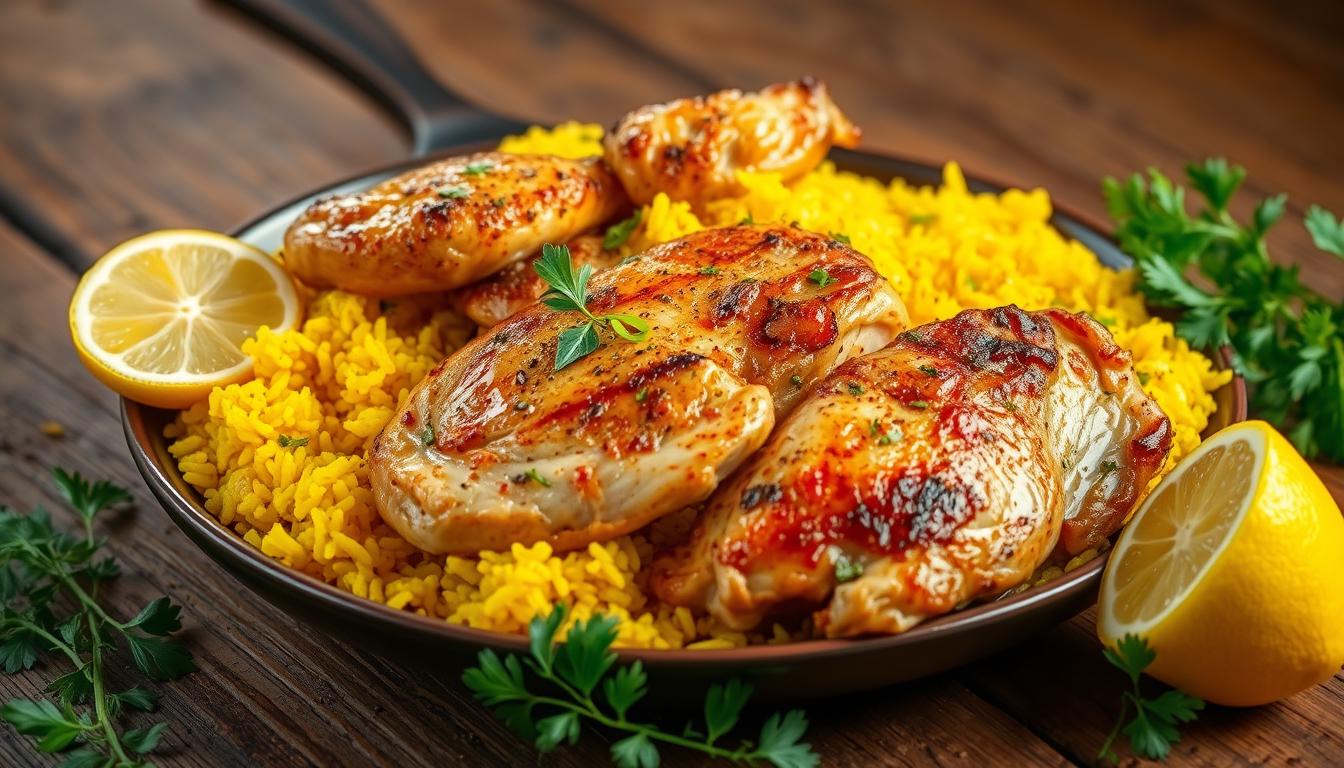 chicken and yellow rice
