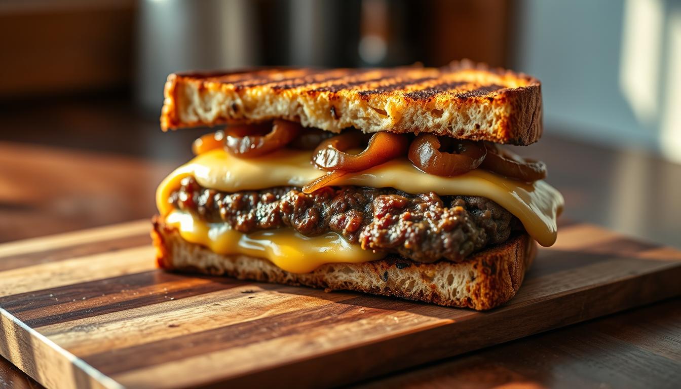 homemade patty melt