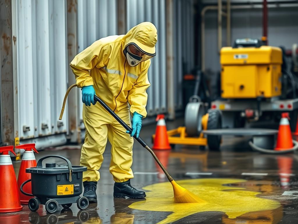 Chemical spills cleanup mitigation services