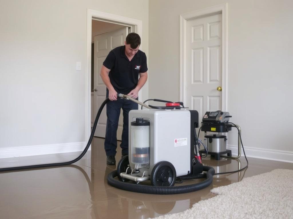 Water extraction mitigation services in progress