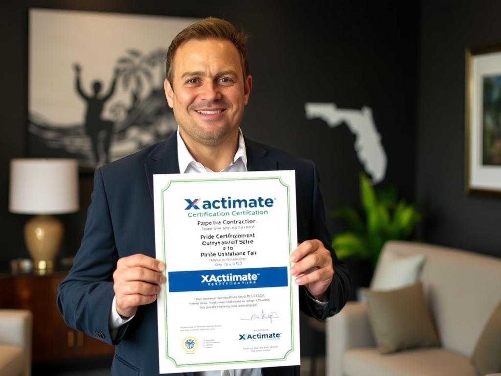 Tampa contractor receiving Xactimate certification
