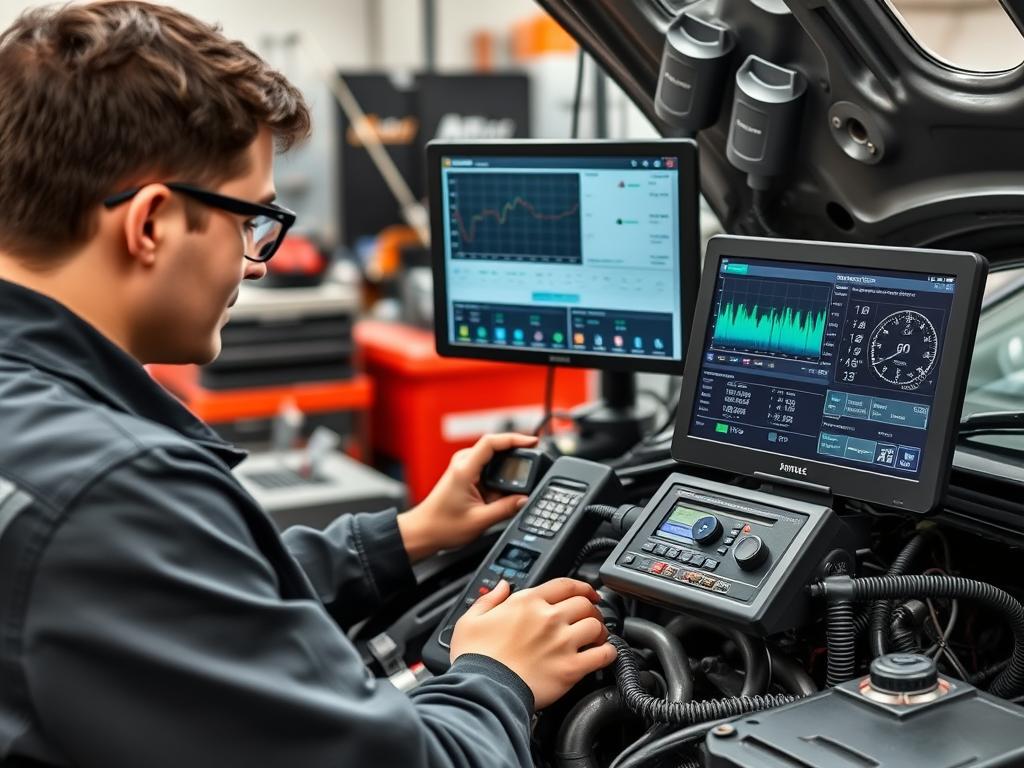 Engine performance testing at My Mechanic Joe's Woodstock diagnostic center