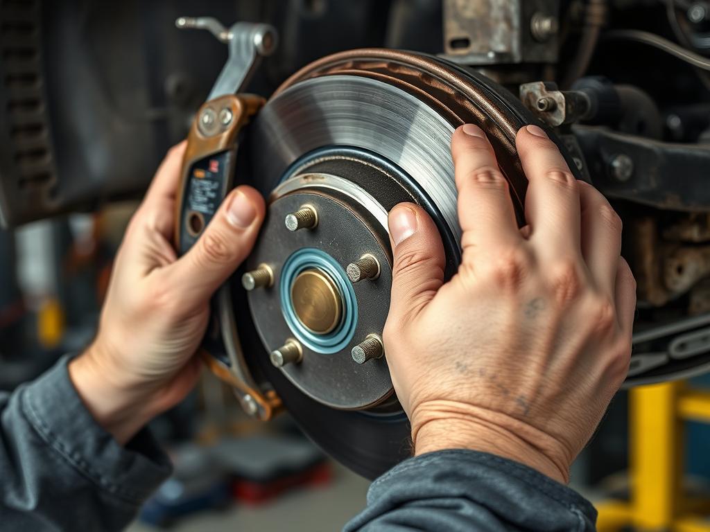 Brake pad replacement service at MY Mechanic Joe in Woodstock