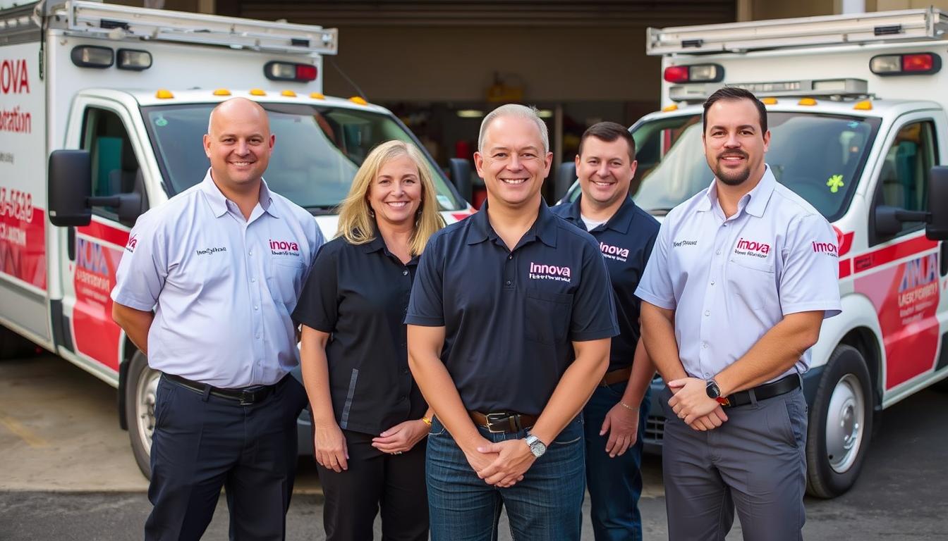 Innova Restoration team ready to help with fire damage restoration services