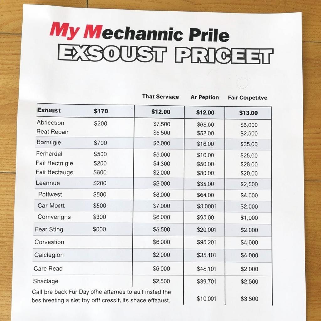 Competitive pricing for exhaust service at My Mechanic Joe in Woodstock