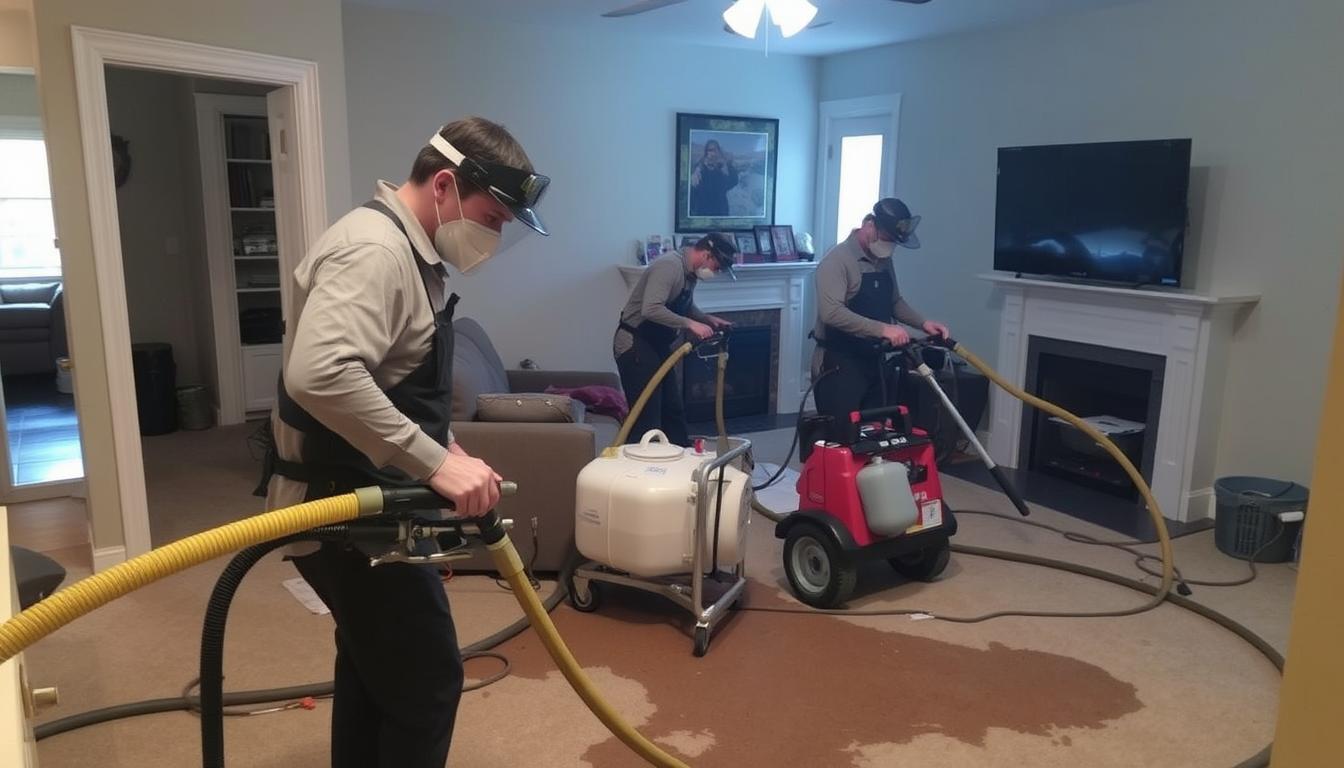 Water extraction process in Woodstock GA home
