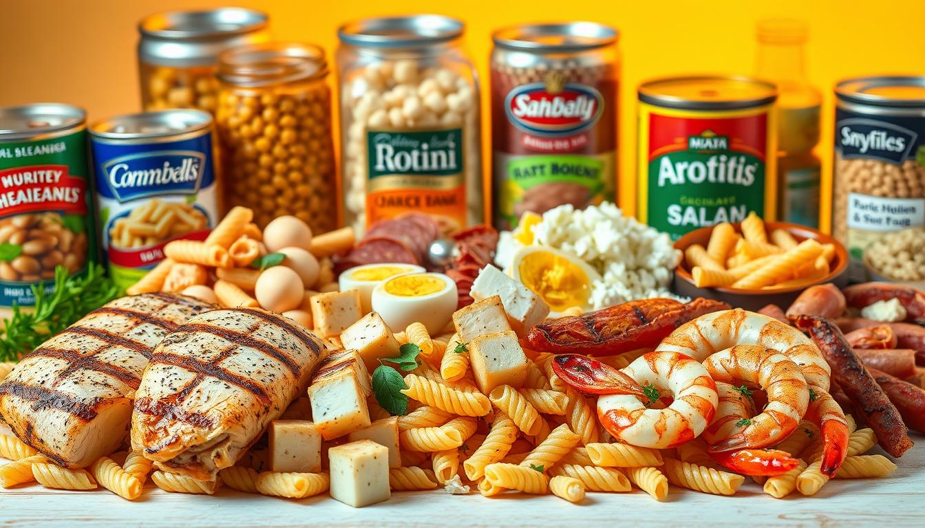 Protein options for rotini pasta salad