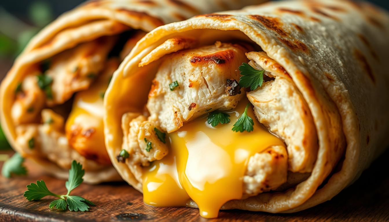 Garlic chicken Wraps