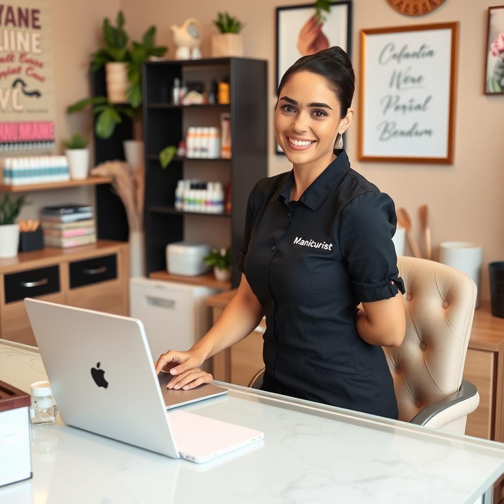 Manicure empreendedora em Manaus com seu próprio negócio