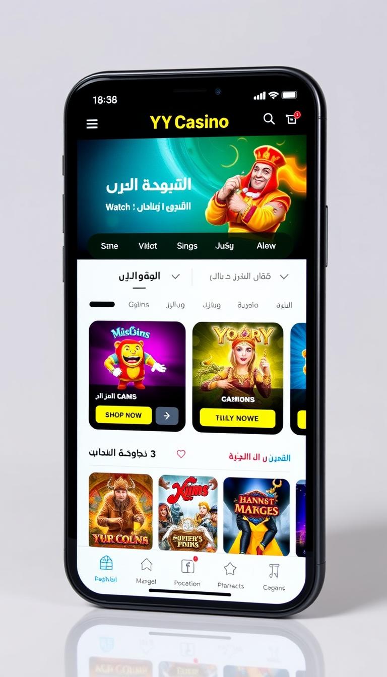 موقع YYY كازينو المتجاوب مع الهاتف المحمول