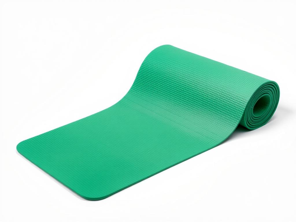 Tapete de yoga grosso TPE biodegradável da Rubber Fit em cor verde