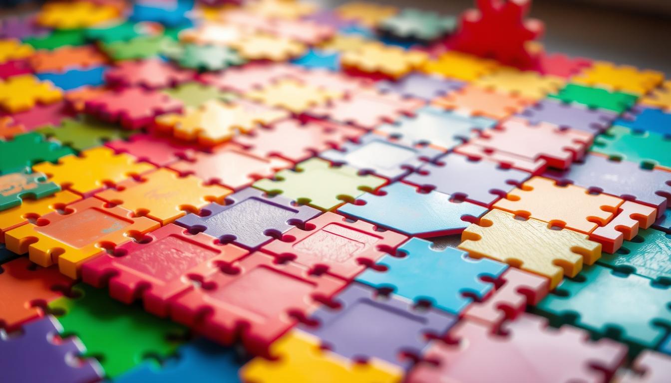 A collection of brightly colored magnetic tiles arranged in a captivating display. The tiles interlock to form intricate patterns, creating a hands-on construction kit that sparks creativity and imagination. Soft, diffused lighting casts a warm glow, accentuating the tiles' smooth surfaces and vibrant hues. The scene is captured from a slightly elevated angle, showcasing the depth and dimensionality of the arrangement. The tiles seem to float effortlessly, inviting the viewer to engage and explore the endless possibilities of this engaging playtime experience.
