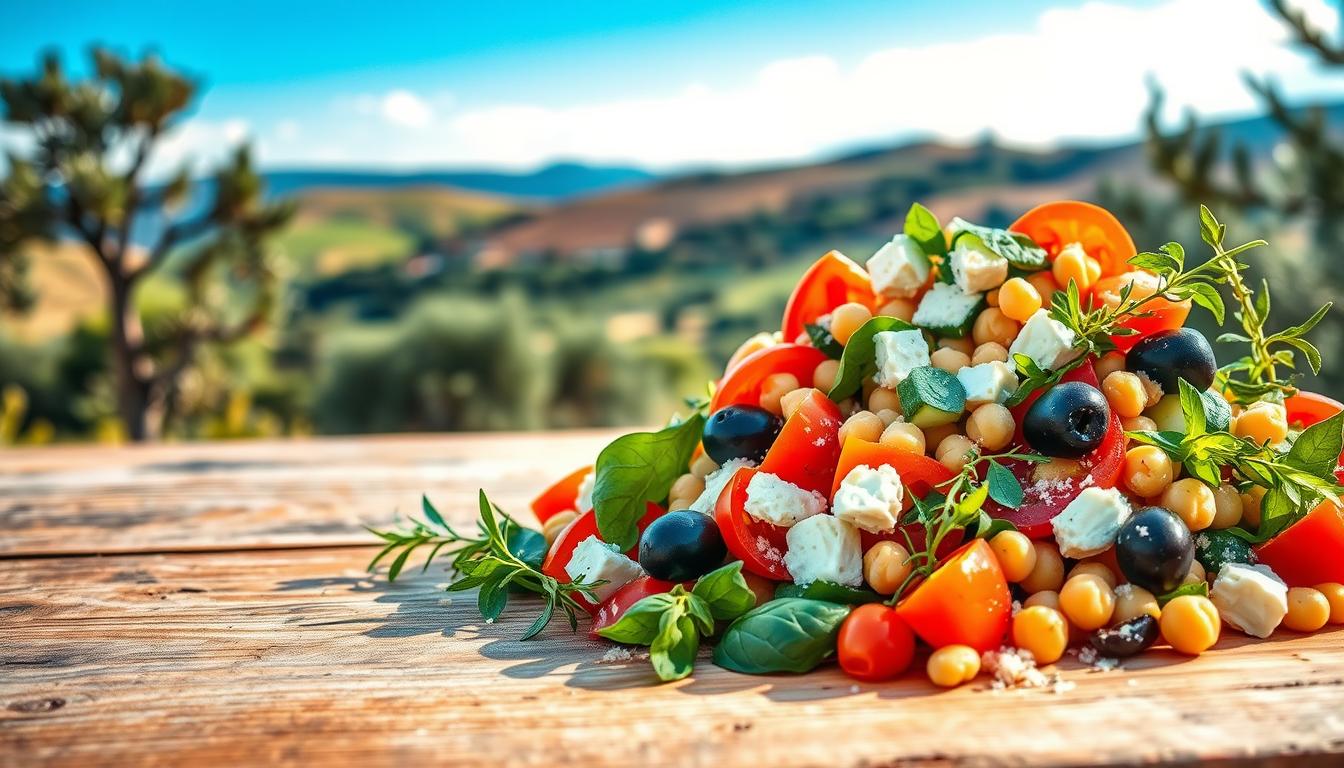 mediterranean vegan salad