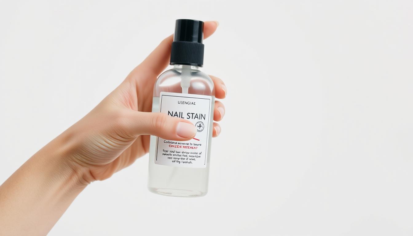 what product may be used to remove nail stains