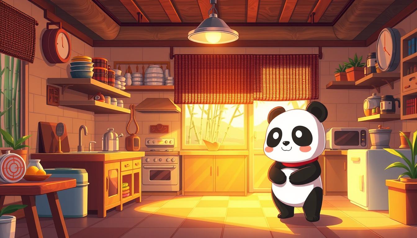 Panda Kitchen Idle Tycoon gameplay