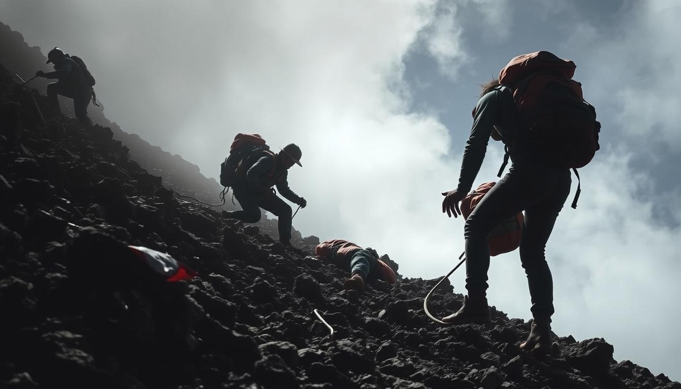 Evakuasi di Gunung Rinjani