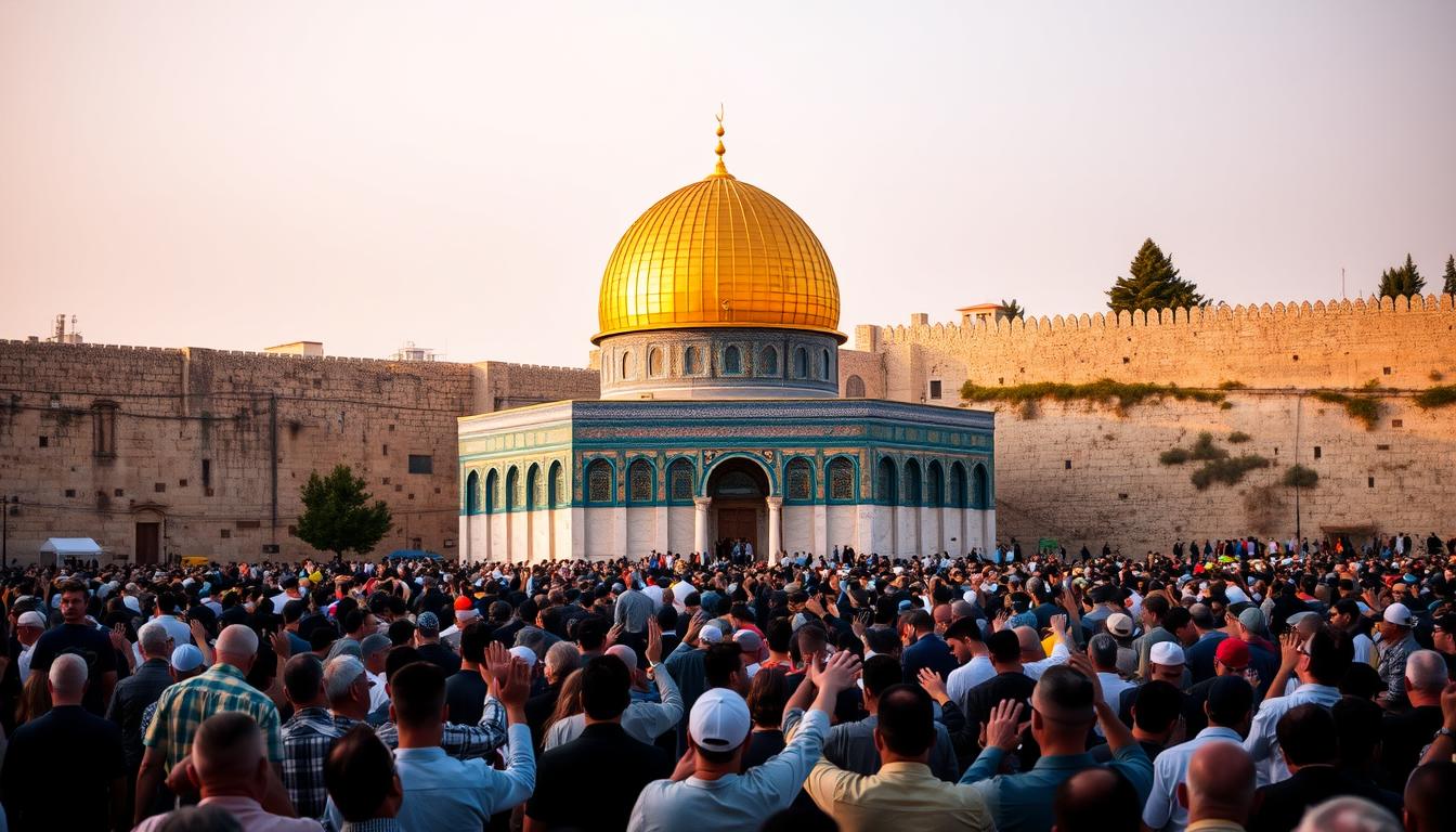 tradisi id palestina di Al-Aqsa