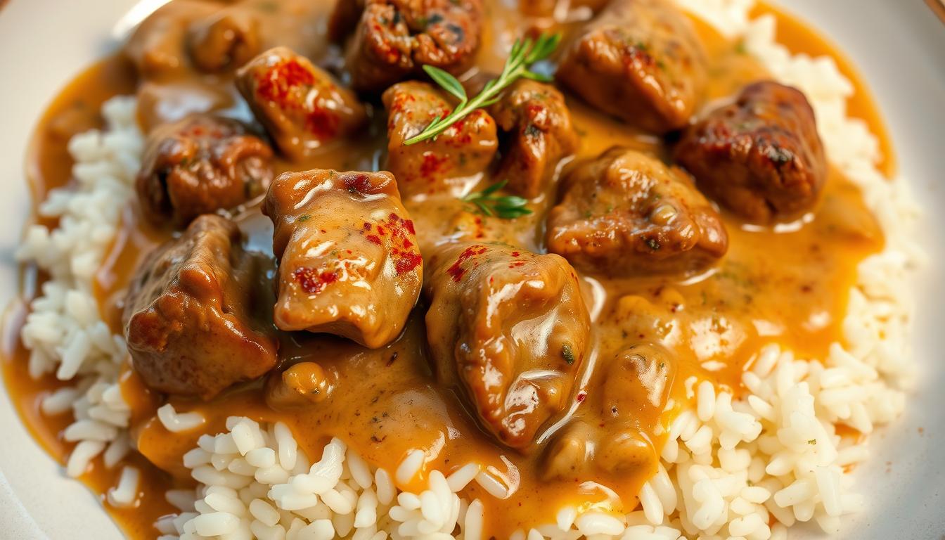 Estrogonofe, Carne