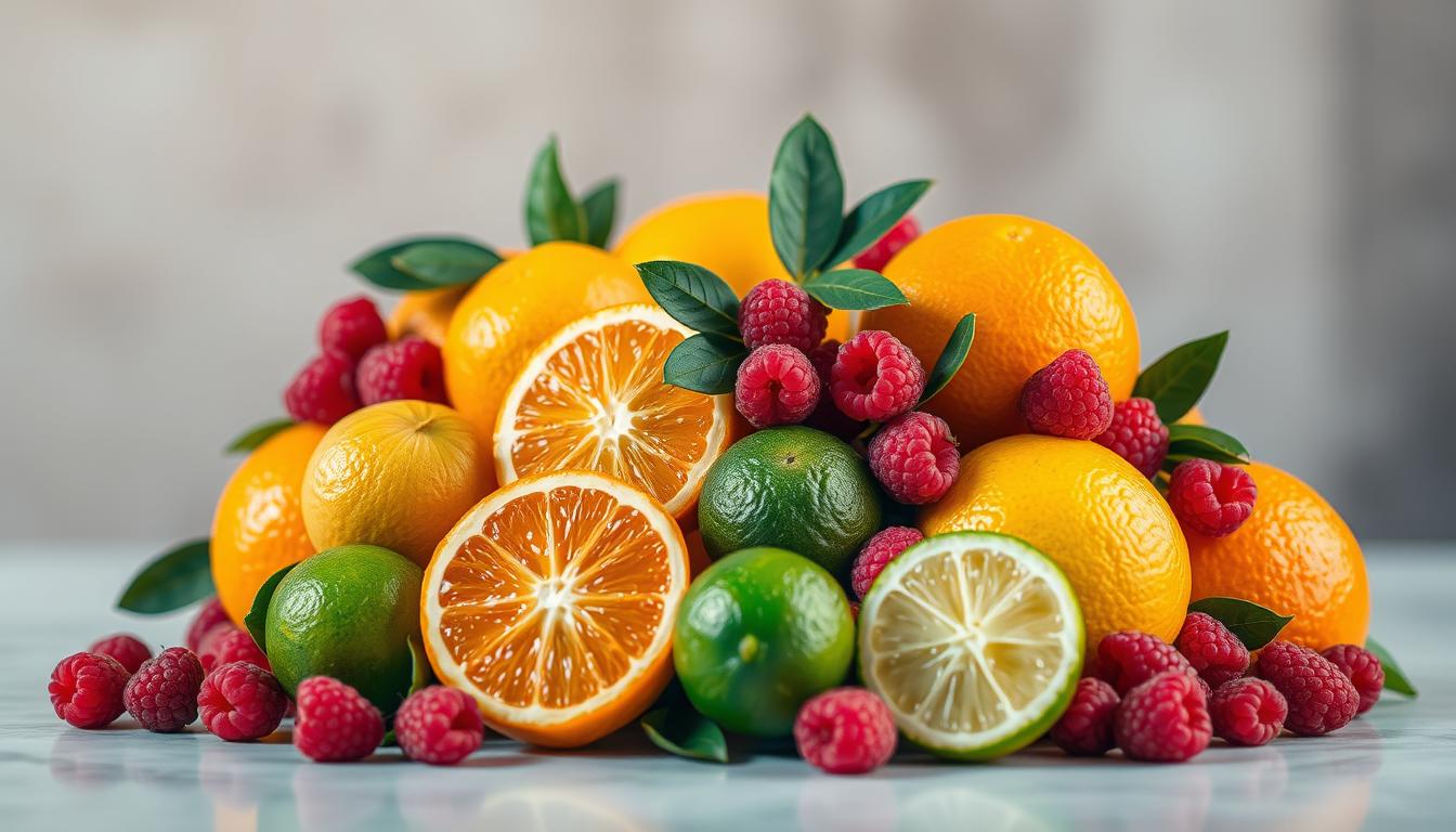 citrus fruits and berries