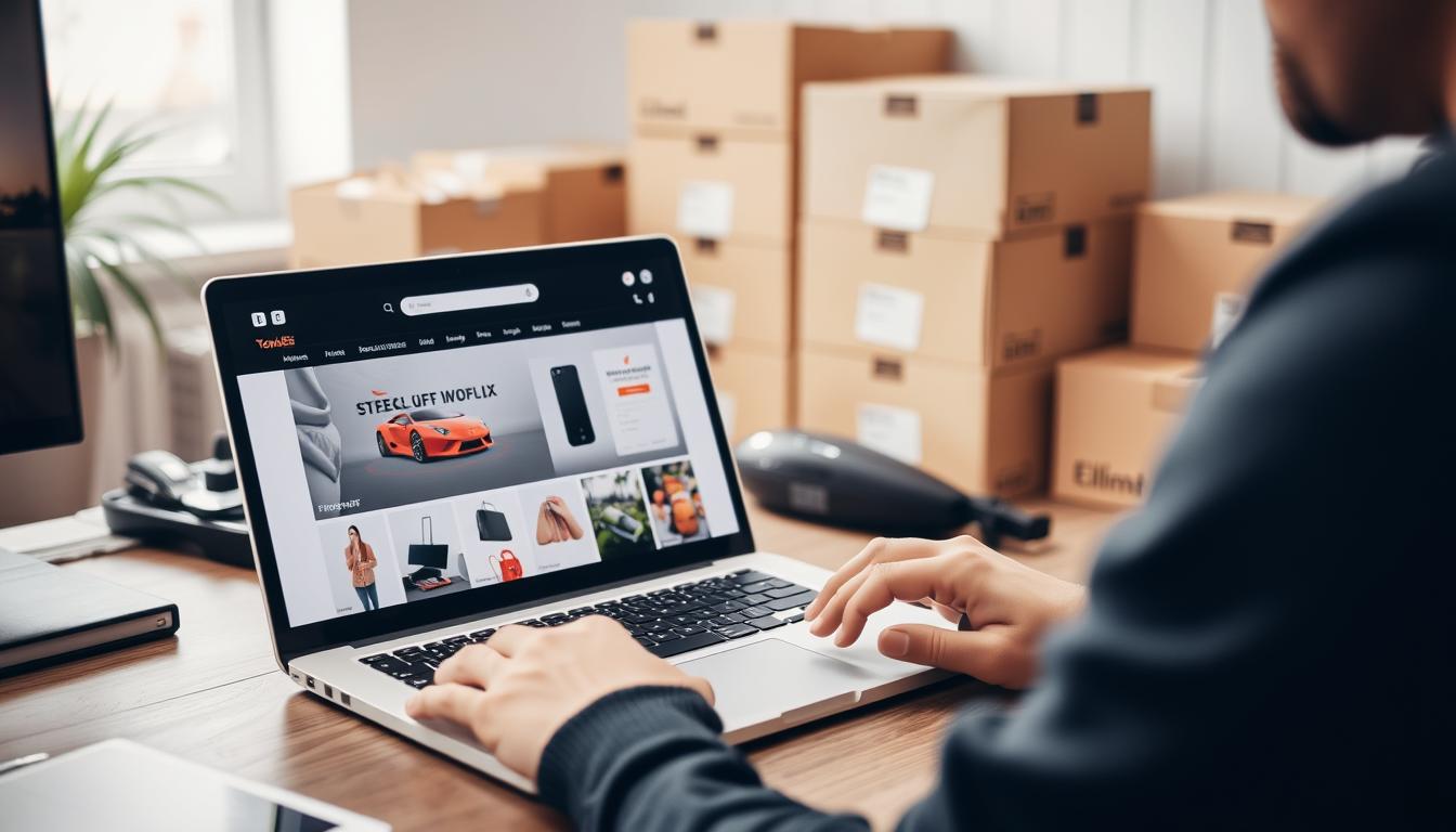 E-commerce entrepreneur managing online store for Online Earn USA