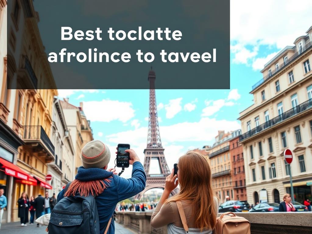 Couple exploring Europe after finding best price to travel using mistake fare