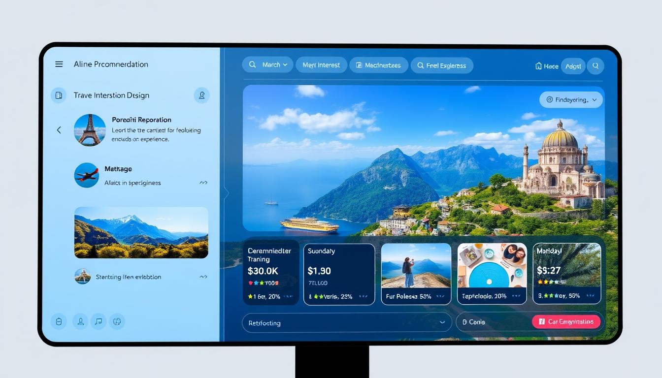 AI-driven recommendation system on the travel networking platform