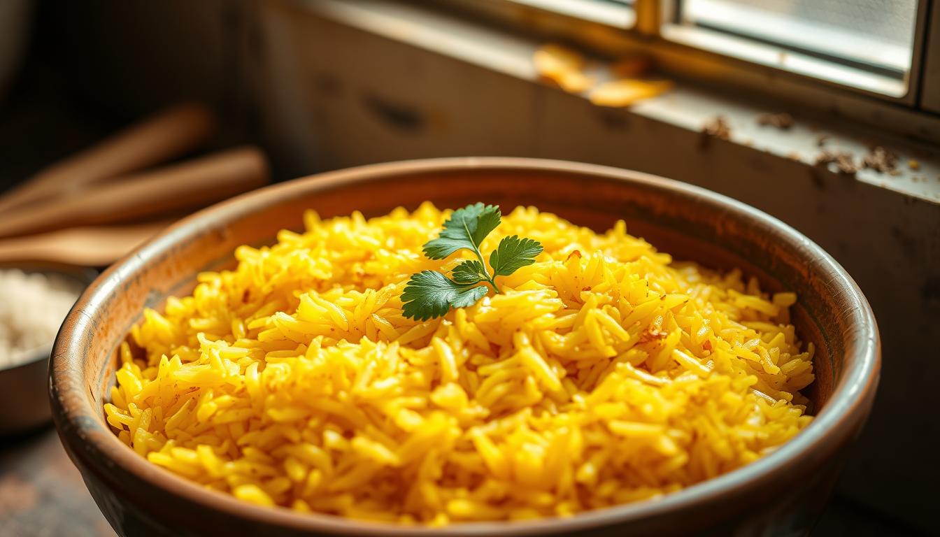 homemade turmeric rice