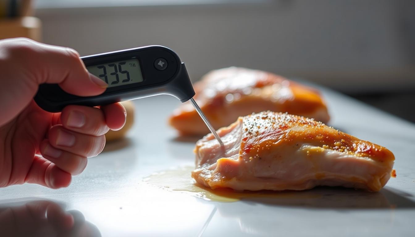 Checking Chicken Temperature Correctly