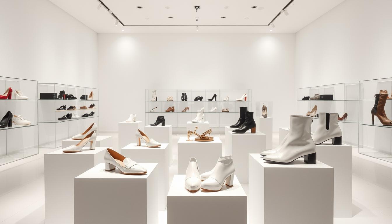 Showroom of shoes