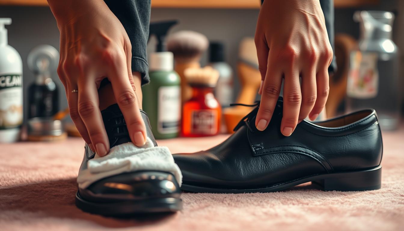 Polished shoes