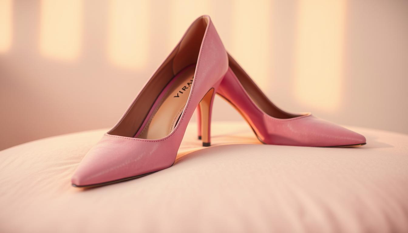 Pink designer shoes 