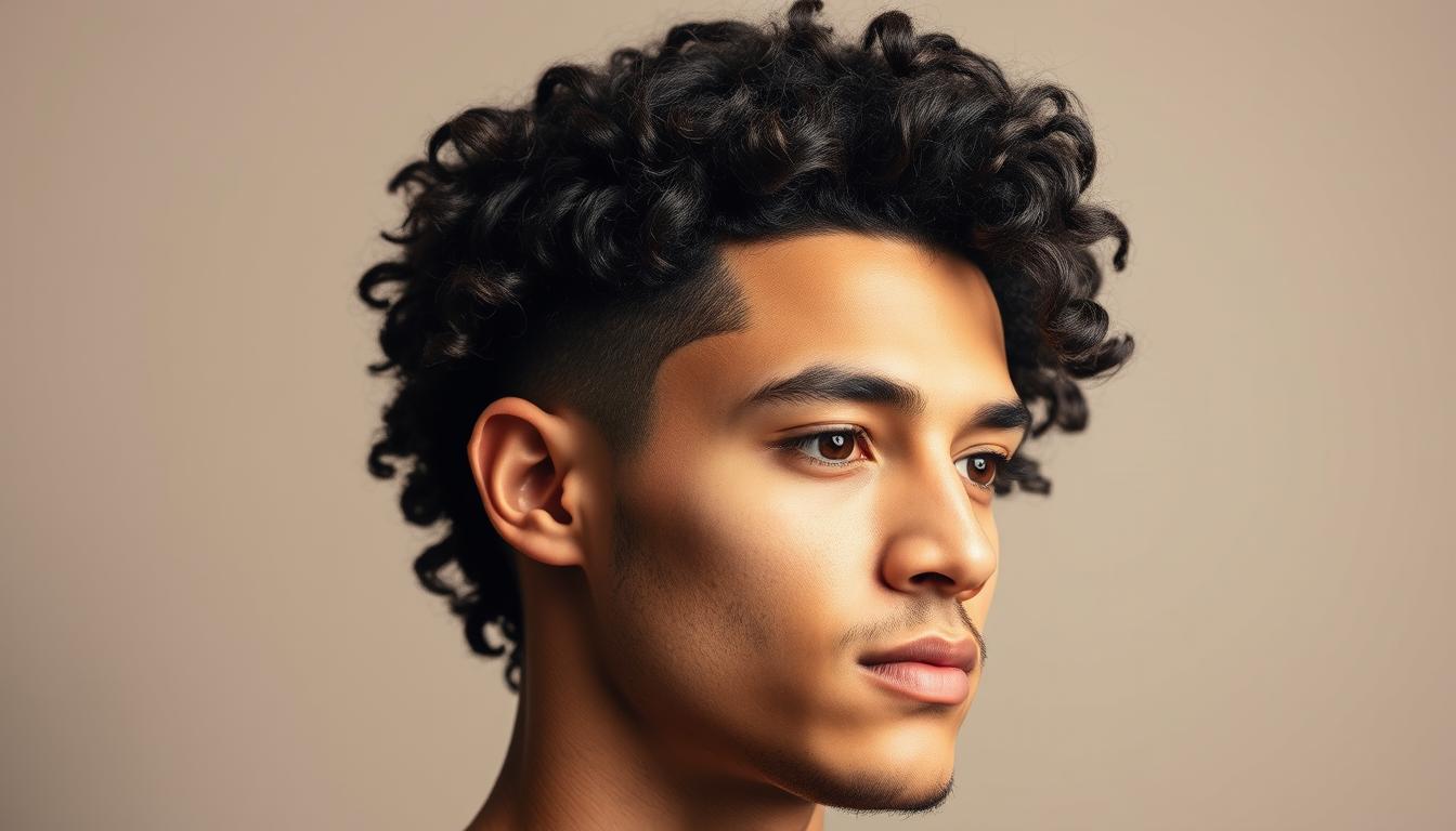 low taper fade curly hair