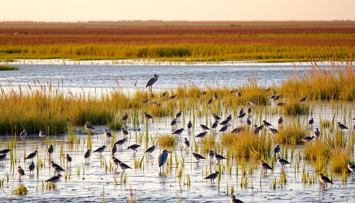 hábitats de aves limícolas