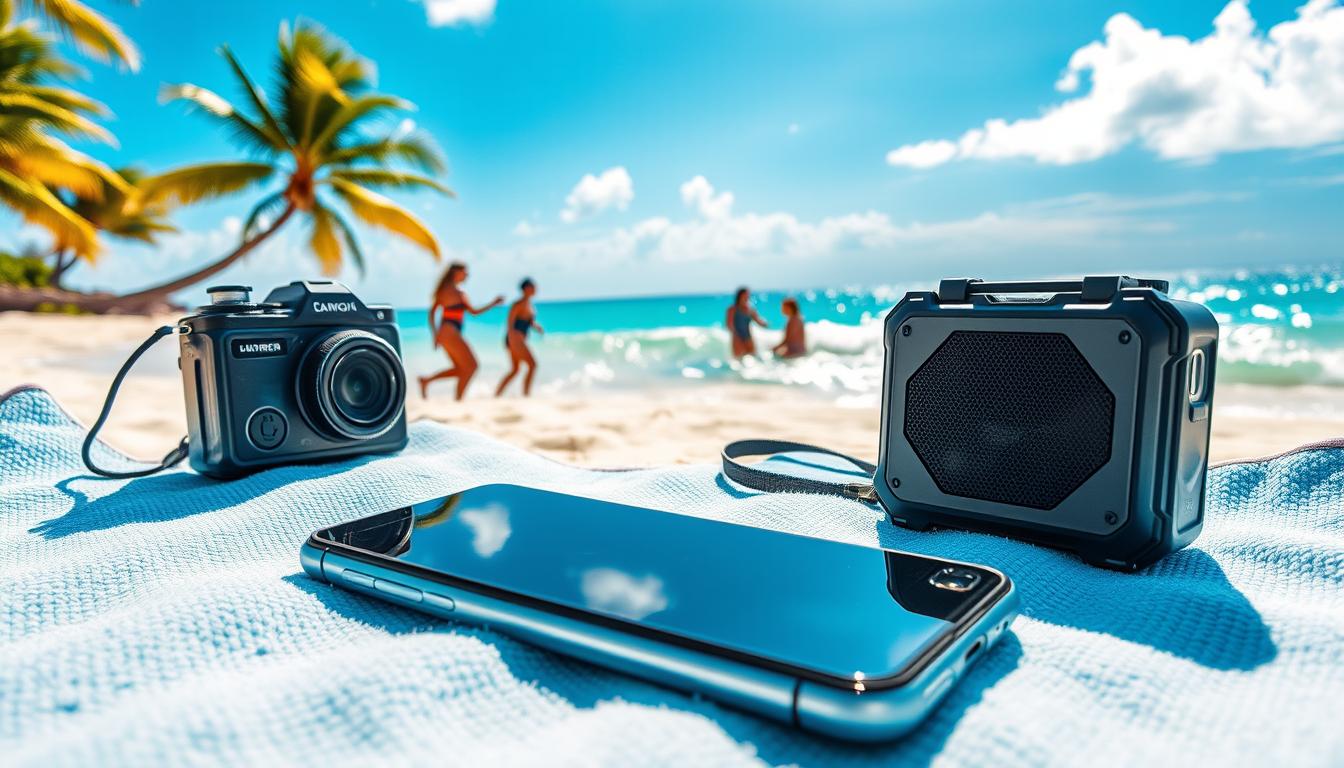 waterproof tech for beach days