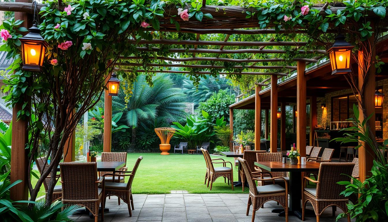 Bangkok Garden's outdoor dining area