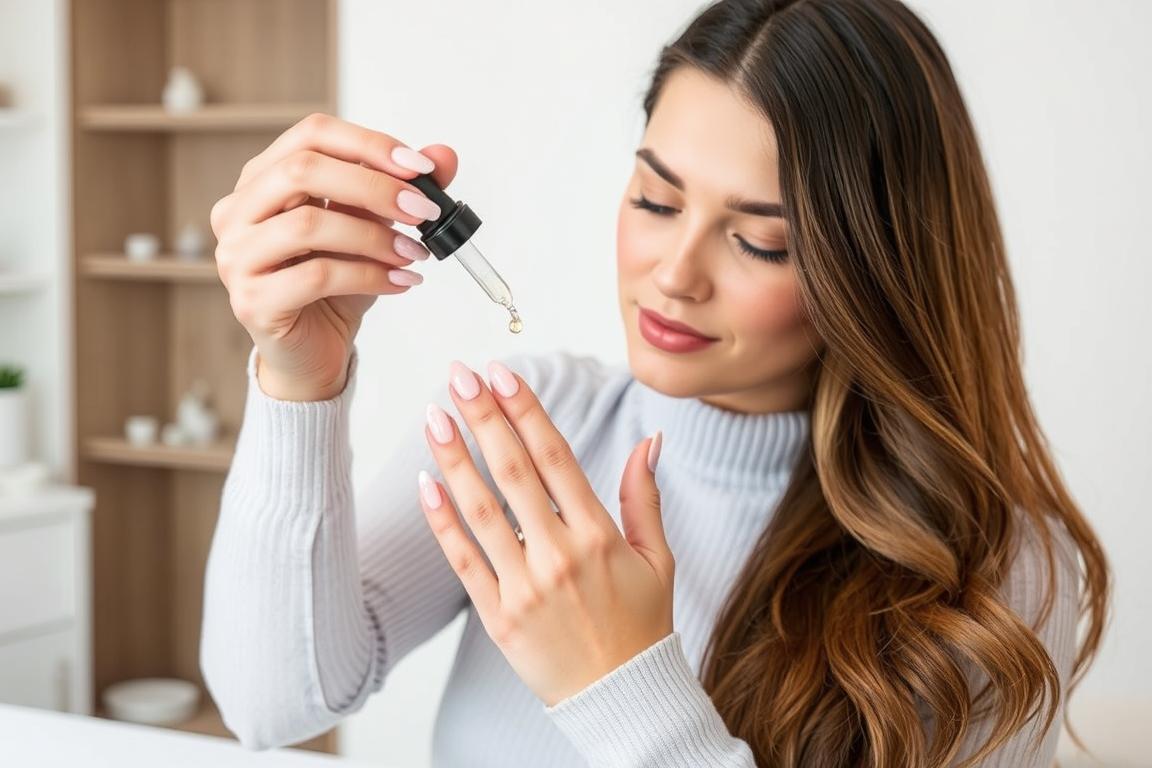 Manutenção de unhas decoradas em gel amendoada
