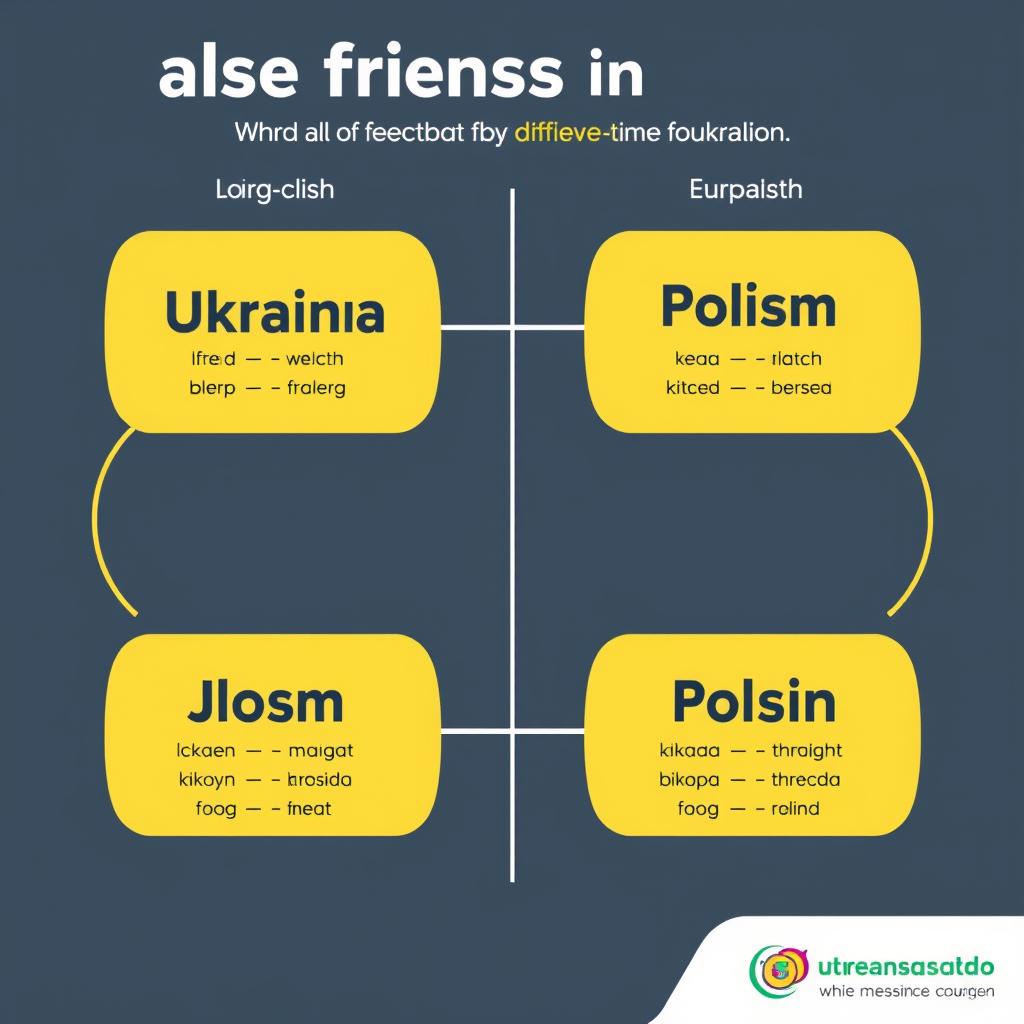 Fałszywi przyjaciele w tłumaczeniach z języka ukraińskiego na polski