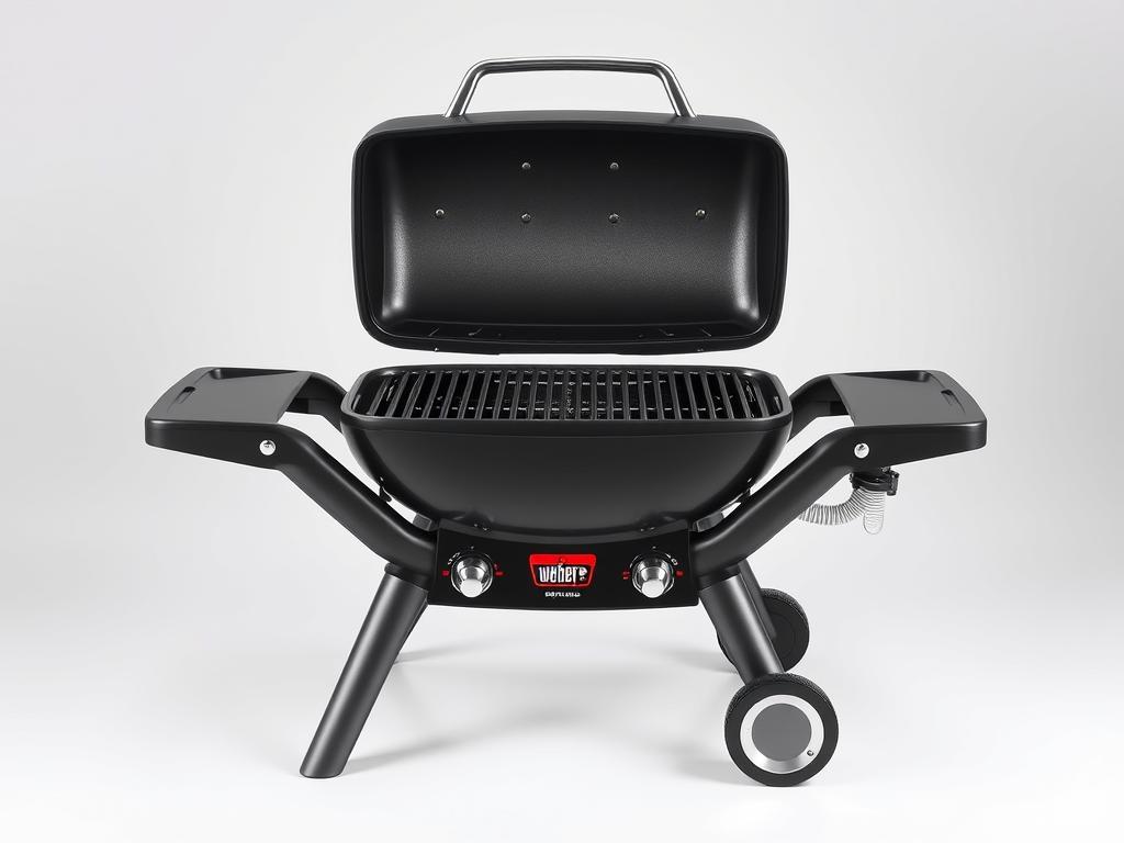 Weber Spirit E-210 compact gas grill with folding side tables - Top 5 Weber Grills in 2025