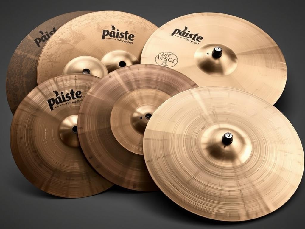 Paiste RUDE Series cymbals showing raw, unlathed finish